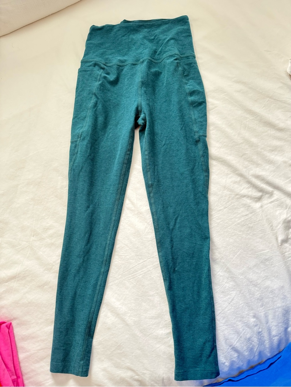 Beyond Yoga Teal High-Rise Women’s Spacedye Leggings